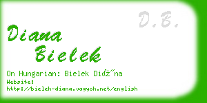 diana bielek business card